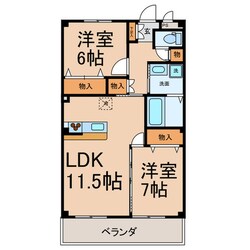 コーポ椿５の物件間取画像